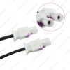 Picture of OEM 2Female To 2Male FAKRA II Radio Antenna Adapter For VW Jetta/Golf MK5/MK6/Passat B6/B7/Tiguan RNS510(MFD3)/RCD510/310