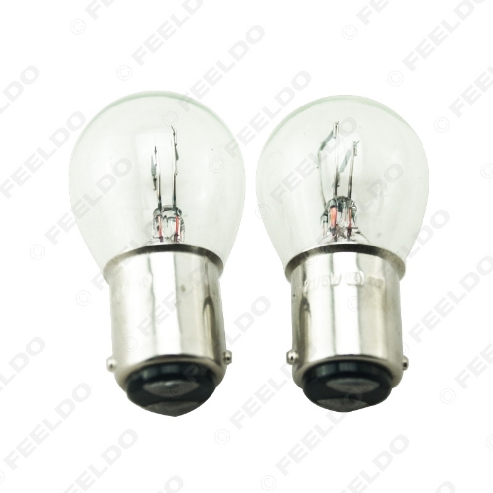 Picture of 10pcs/lot 24V 1157 BA15D P21/5W S25 Car Clear Glass Lamp Brake Tail Bulb Truck Bus Indicator Halogen Lamp