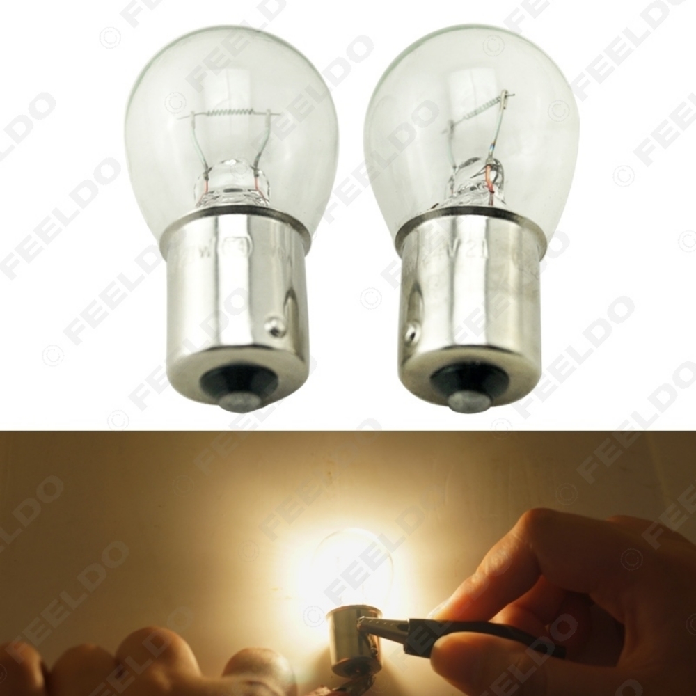 Picture of 10pcs/lot 24V 1156 BA15S S25 P21W Auto Clear Glass Lamp Turn Tail Bulb Truck Bus Indicator Halogen Lamp