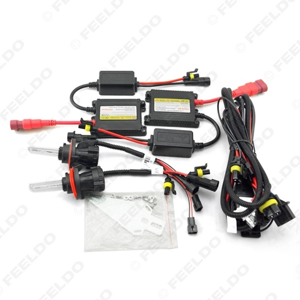 Picture of 1set Car Headlight H13 HID Xenon Bulb Hi/Lo Beam Bi-Xenon Bulb Light 35W DC12V Slim Ballast HID Kit