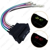 Picture of 5Pin 20A 24V/12V Window Switch Button With Red/Green LED Light Wire Adapter for Universal All Autos