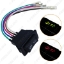 Picture of 5Pin 20A 24V/12V Window Switch Button With Red/Green LED Light Wire Adapter for Universal All Autos
