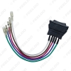 Picture of 5Pin 20A 24V/12V Window Switch Button With Red/Green LED Light Wire Adapter for Universal All Autos