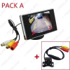 Picture of 3.5" LCD TFT Stand-alone Monitor With Rear View Parking Camera RCA Video System 2.4G Wireless & Cigarette Lighter Optional