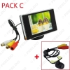 Picture of 3.5" LCD TFT Stand-alone Monitor With Rear View Parking Camera RCA Video System 2.4G Wireless & Cigarette Lighter Optional