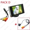 Picture of 3.5" LCD TFT Stand-alone Monitor With Rear View Parking Camera RCA Video System 2.4G Wireless & Cigarette Lighter Optional