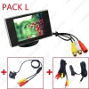 Picture of 3.5" LCD TFT Stand-alone Monitor With Rear View Parking Camera RCA Video System 2.4G Wireless & Cigarette Lighter Optional