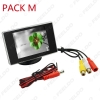 Picture of 3.5" LCD TFT Stand-alone Monitor With Rear View Parking Camera RCA Video System 2.4G Wireless & Cigarette Lighter Optional