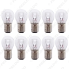 Picture of 10pcs DC12V Car BAZ15D/P21W/4W/1122 Clear Glass Lamp Brake Tail Bulb Car Indicator Halogen Lamp