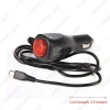 Picture of 3.5m Car GPS Navigator Radar Charger Mini USB Interface Adapter With ON/OFF Switch 12V-24V