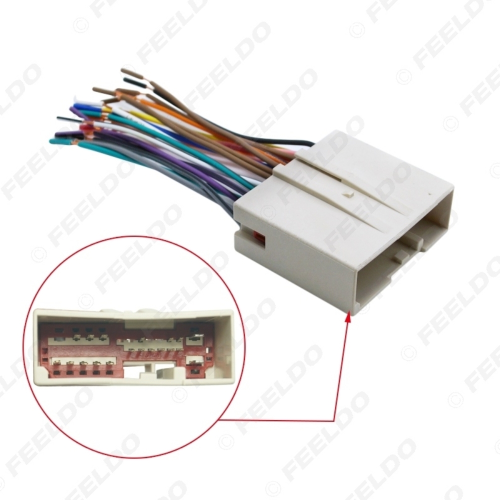 Picture of Car Radio CD Player Wiring Harness Audio Stereo Wire Adapter for FORD Install Aftermarket Stereo