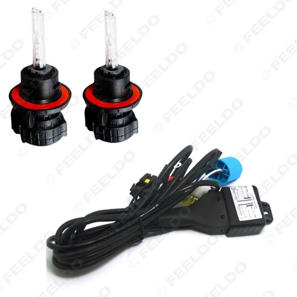 Picture of 2x Car HID Bulbs 9004/9007 Hi/Lo Bi-Xenon + Harness Xenon Replacement HID Bulbs AC Lamps