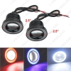 Picture of 2pcs/lot 2.5" 30W Car Projector Lens Fog Light With COB Angel Eyes Daytime Running Light DRL Headlight