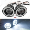 Picture of 2pcs/lot 2.5" 30W Car Projector Lens Fog Light With COB Angel Eyes Daytime Running Light DRL Headlight