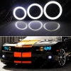 Picture of 2pcs/lot 2.5" 30W Car Projector Lens Fog Light With COB Angel Eyes Daytime Running Light DRL Headlight