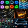 Picture of 3-meter 8-color Flexible EL Neon Glow Lighting Rope Strip + Charger for Car Decoration