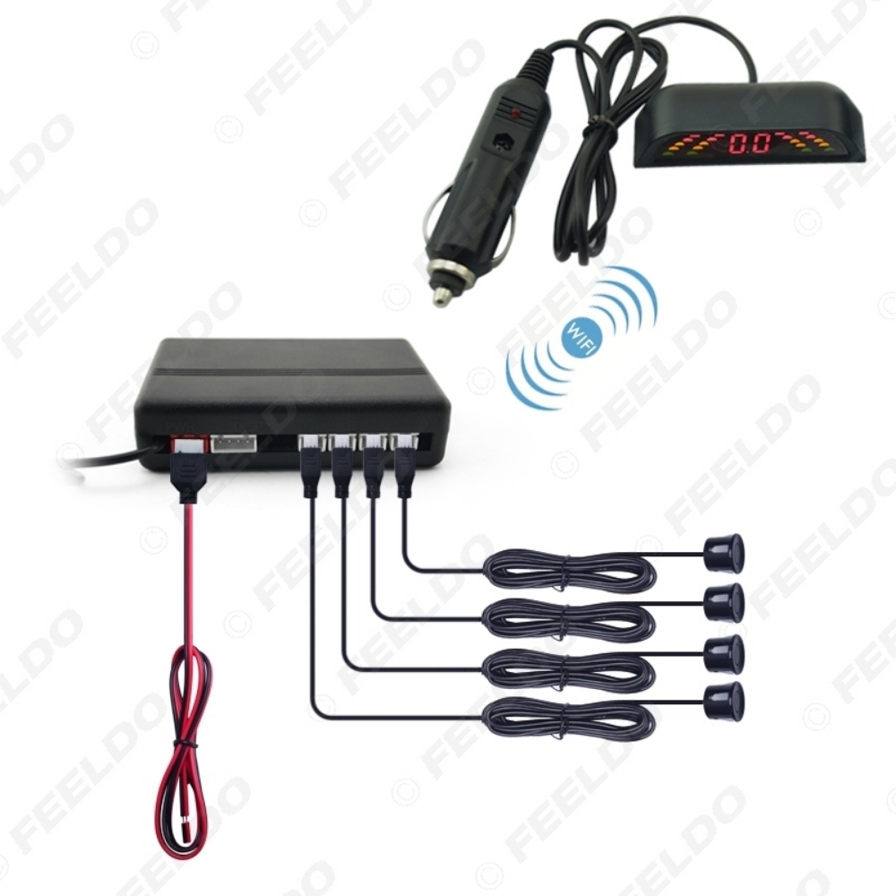 Picture of Car LED Monitor 4 Wireless Parking Sensor Reversing Backup Radar