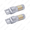 Picture of 1pcs Xenon White/Amber No Hyper Flash 7443 2835 Chip 42SMD Switchback LED Bulbs For Front Turn Signal Lights