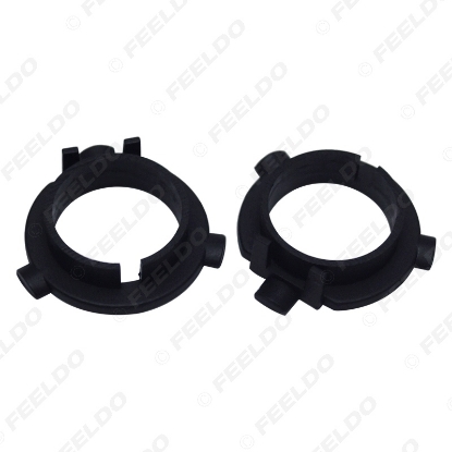 Picture of 2PCS Car LED Headlight Bulbs Holder H7 Socket Adapter Base For KIA K3/K4/K5/Sorento Hyundai Veloster/Snata Fe