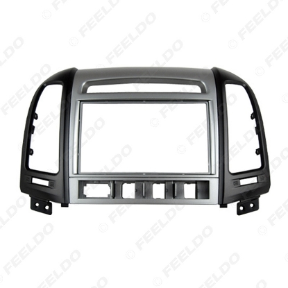 Picture of Car 2Din DVD Radio Fascia Frame for Hyundai Santafe High-End 07-12 Installation Trim Dash Kit Frame Panel Adapter
