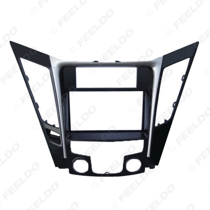 Picture of Car Refitting DVD Radio 2Din Fascia Frame for Hyundai Sonata YF(Luxry Type LHD) Stereo Face Panel Dash Installation Trim Kit