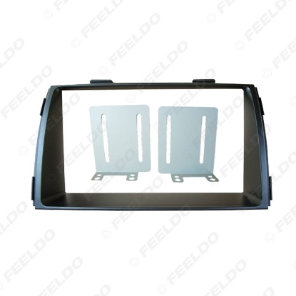 Picture of 2Din Car Refitting DVD Radio Fascia Frame for KIA Sorento 2010+ Dashboard Installation Mount Frame Panel Trim Kit