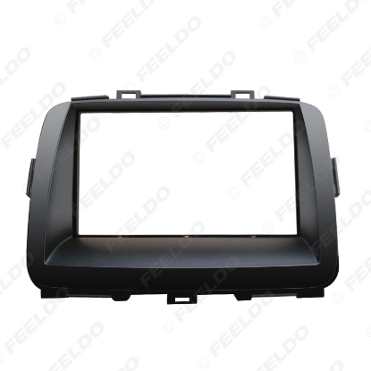 Picture of Car Double Din DVD Radio Fascia Frame for KIA Carens 2013 Dashboard Panel Mount Adapter Trim Kit
