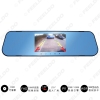 Picture of 4.3" Rearview Mirror 1080p Car DVR Dual Lens Parking Video Recorder Registrator Dash Camera Full HD Night Vision