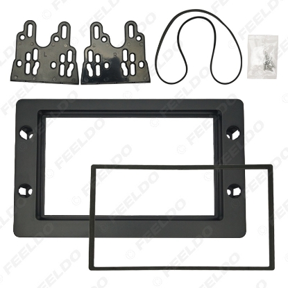 Picture of Car 2DIN Stereo Radio Fascia Plate Panel Frame For SAAB 9-5 (2005~2011) Dashboard CD/DVD Radio Panel Fitting Mount Kit Black