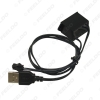 Picture of DC12V Car LED Decoration EL Fibre Neon Glow Lighting Rope Strip Power Driver Inverter With USB Port