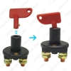 Picture of Auto Truck Boat Battery Isolator Disconnect Cut Off Power Kill Switch with Removable 2-Key DC12V/24V
