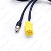 Picture of Car ISO 6Pin to 3.5MM Jack Stereo Audio Aux Cable Adapter For Fiat Grande Punto Alfa 159 with 2pcs Key Tools