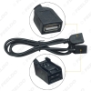 Picture of Car AUX USB Cable Adapter Plug Female Port Extension Wire For Mitsubishi Lancer Honda Civic/Accord/Odyssey