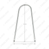 Picture of 2pcs Car Audio Video Stainless Steel Installation and Removal U-Style Auto Raio Tools