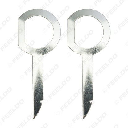 Picture of 2pcs Car Stereo CD DVD Head Unit Audio Key Removal Tools Host Disassembly Removal Repair Tools