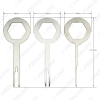 Picture of 3pcs Car Terminal Wiring Crimp Connector Extractor Pin Removel Key Tool Auto Terminal Removal Tool Kit