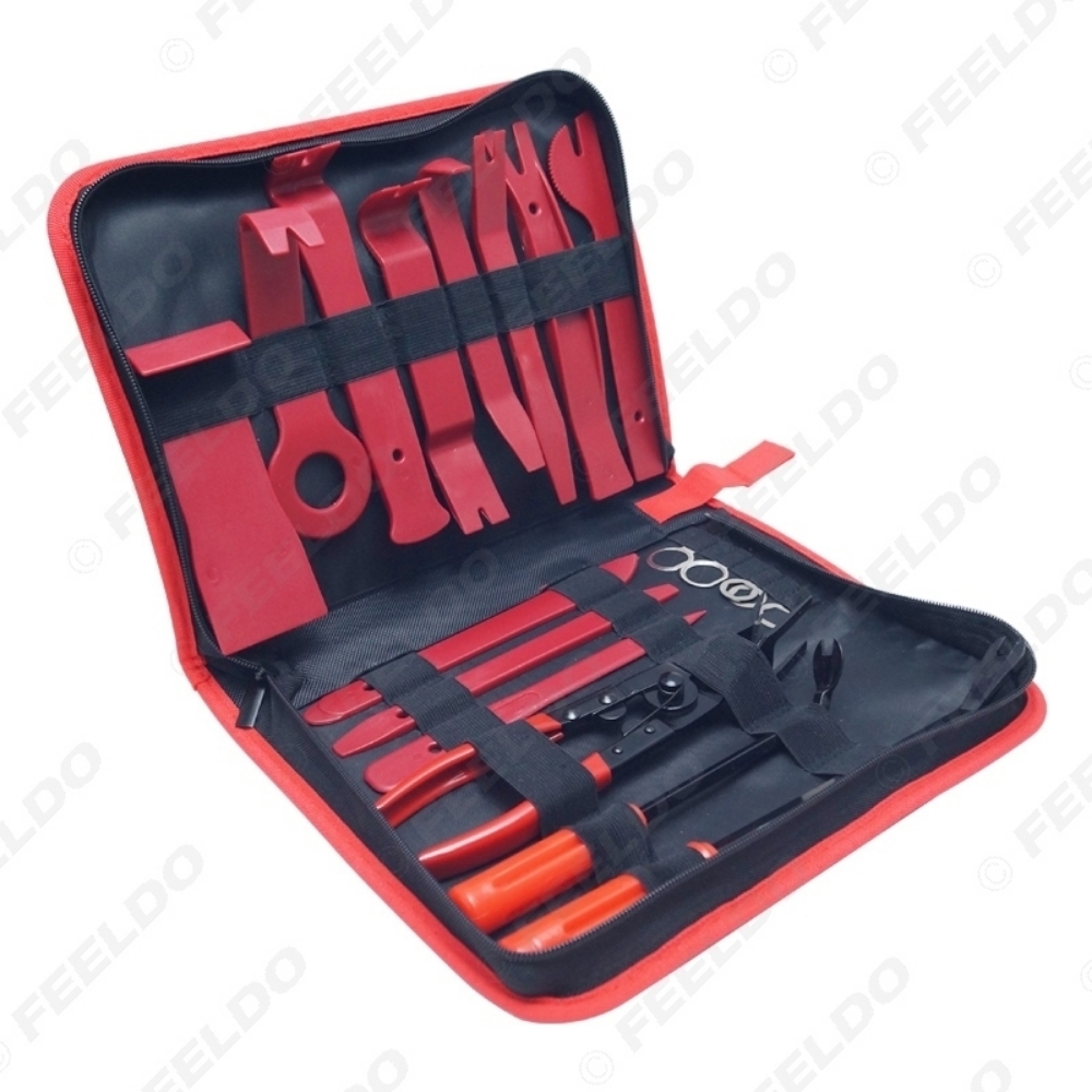 Picture of 19Pcs/Set Car DIY Removal Opening Auto Door Clip Radio Panel Interior Panel Trim Dashboard Removal Tool Pry Repair Kit