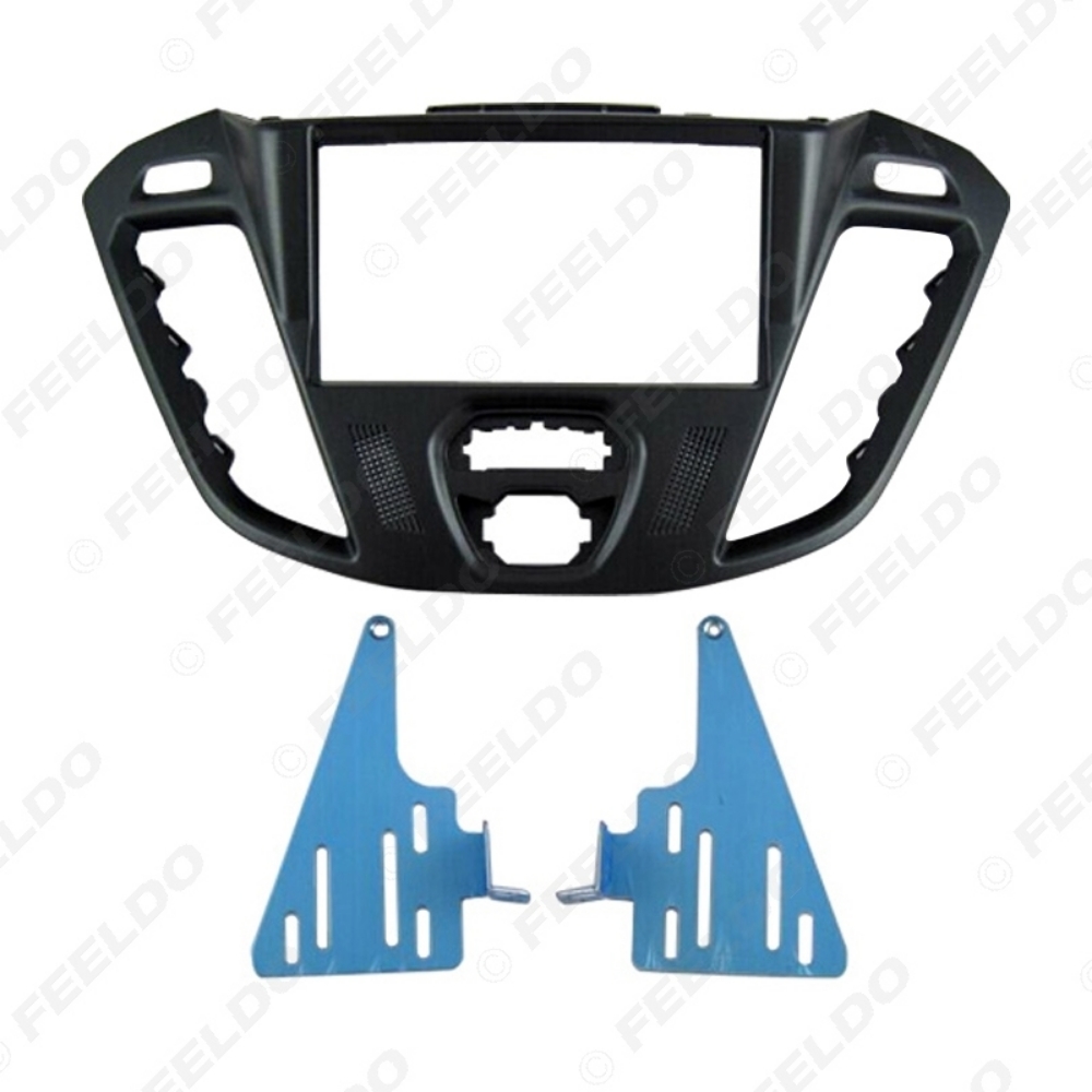 Picture of Car 2DIN Audio Radio Fascia Plate Panel Frame for 2013 Ford Transit Custom Installation Trim Dash Kit