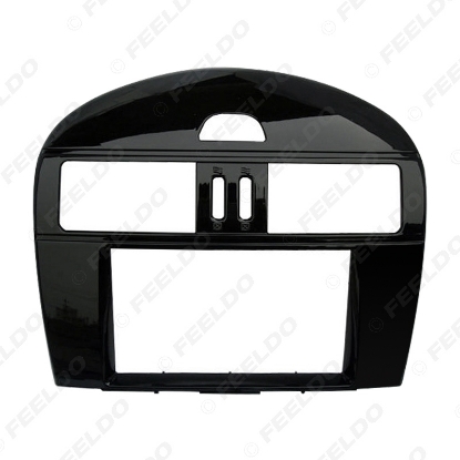 Picture of Car Stereo Fascia Frame For Nissan Tiida 2011-2016 Pulsar SSS(Manual AC) 2DIN Radio Plate Panel Dashboard Mount Trim Kit