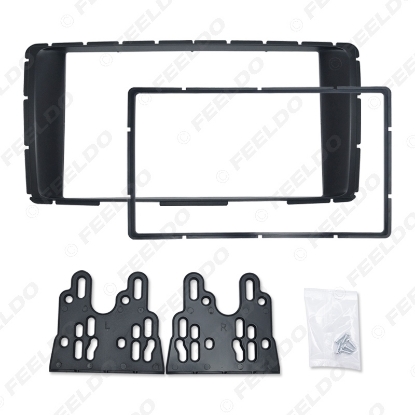 Picture of 2-Din Stereo Panel For Toyota Hilux 2011+ Fascia Radio DVD Dash Installation Mount Trim Kit Face Plate Frame