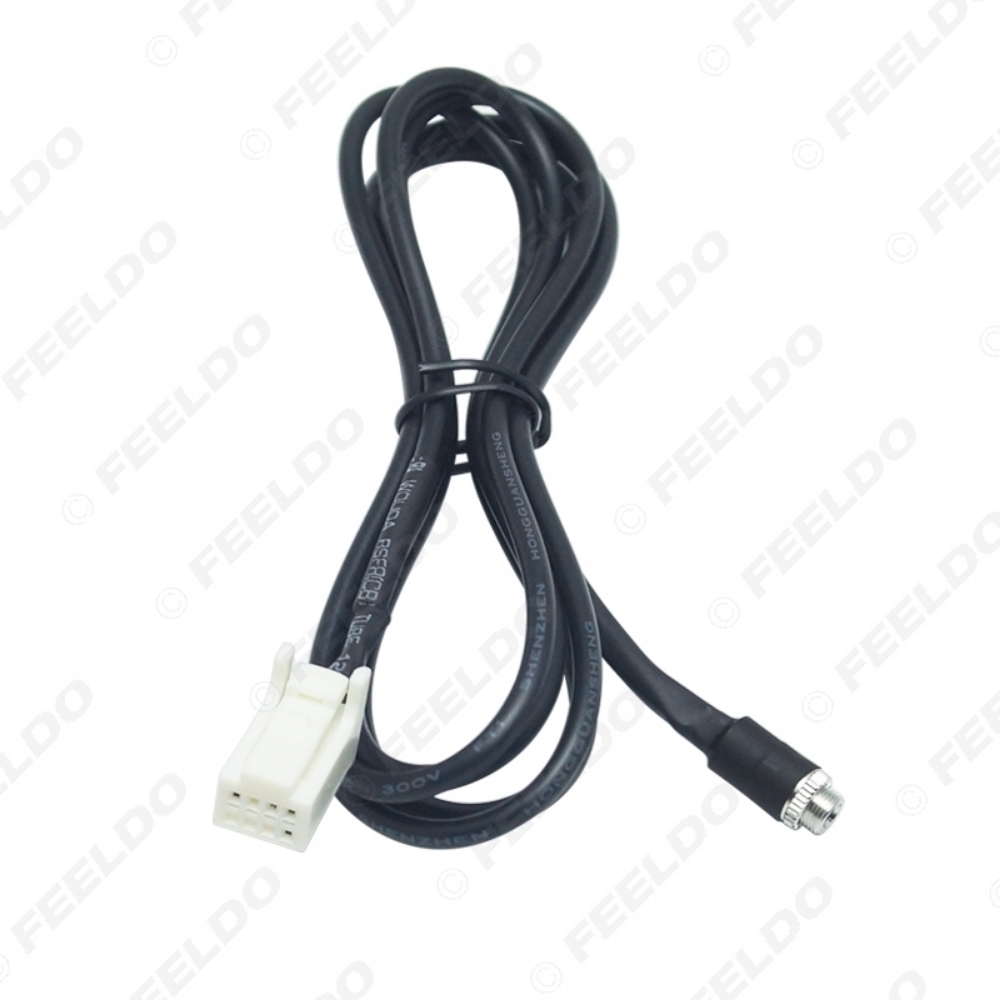 Picture of Car CD Radio MP3 Audio Aux Wire Cable Female 3.5mm Jack To 8-Pin Adapter For Nissan INFINITI/Sylphy/Tiida/Qashqai/Geniss