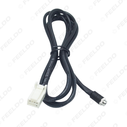 Picture of Car CD Radio MP3 Audio Aux Wire Cable Female 3.5mm Jack To 8-Pin Adapter For Nissan INFINITI/Sylphy/Tiida/Qashqai/Geniss