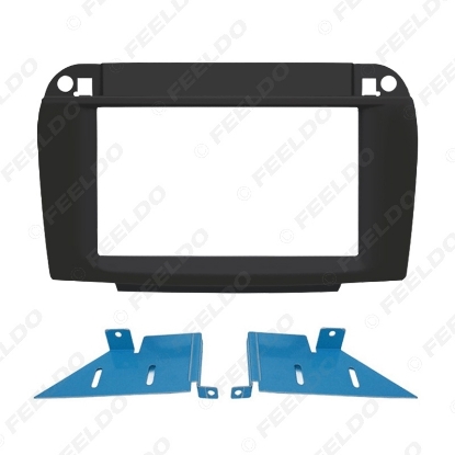 Picture of Car 2Din Stereo Radio Fascia Frame for BENZ S-Klasse (W220)/CL-Klasse (C215) Dashboard Mount Trim Facia Panel Frame 2-Color