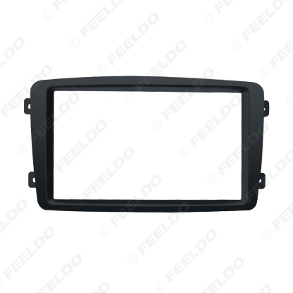 Picture of Car Double Din DVD Stereo Radio Fascia Frame for Mercedes BENZ C CLASS W203 2002-2004 Audio Dash Frame Panel Kit