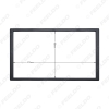 Picture of 2DIN Silver Car Refitting Stereo DVD Frame Fascia Dash Panel Installation Kits For Ford Everest/Ranger/Mazda BT-50