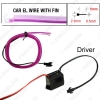 Picture of 2M 9-color Flexible Moulding EL Neon Glow Lighting Rope Strip With Fin For Car Decoration