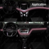 Picture of 1M Car Decoration Flexible Moulding EL Neon Glow Lighting Rope Strip With Fin And Cigar/Cigarette Lighter 9-color