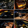 Picture of 5M Car Decoration Flexible Moulding EL Neon Glow Lighting Rope Strip With Fin And Cigar Lighter 9-color