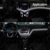 Picture of 2M Car Decoration Flexible Moulding EL Neon Glow Lighting Rope Strip With Fin And Cigar Lighter 9-color