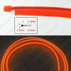 Picture of 12V USB Power Inverter Car 2M Flexible Moulding EL Neon Glow Lighting Rope Strip With Fin 9-color